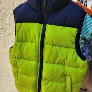 boy Jacket blew and florescent green